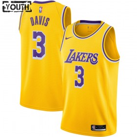 Los Angeles Lakers Anthony Davis 3 Nike 2020-2021 Icon Edition Lasten Pelipaidat Swingman
